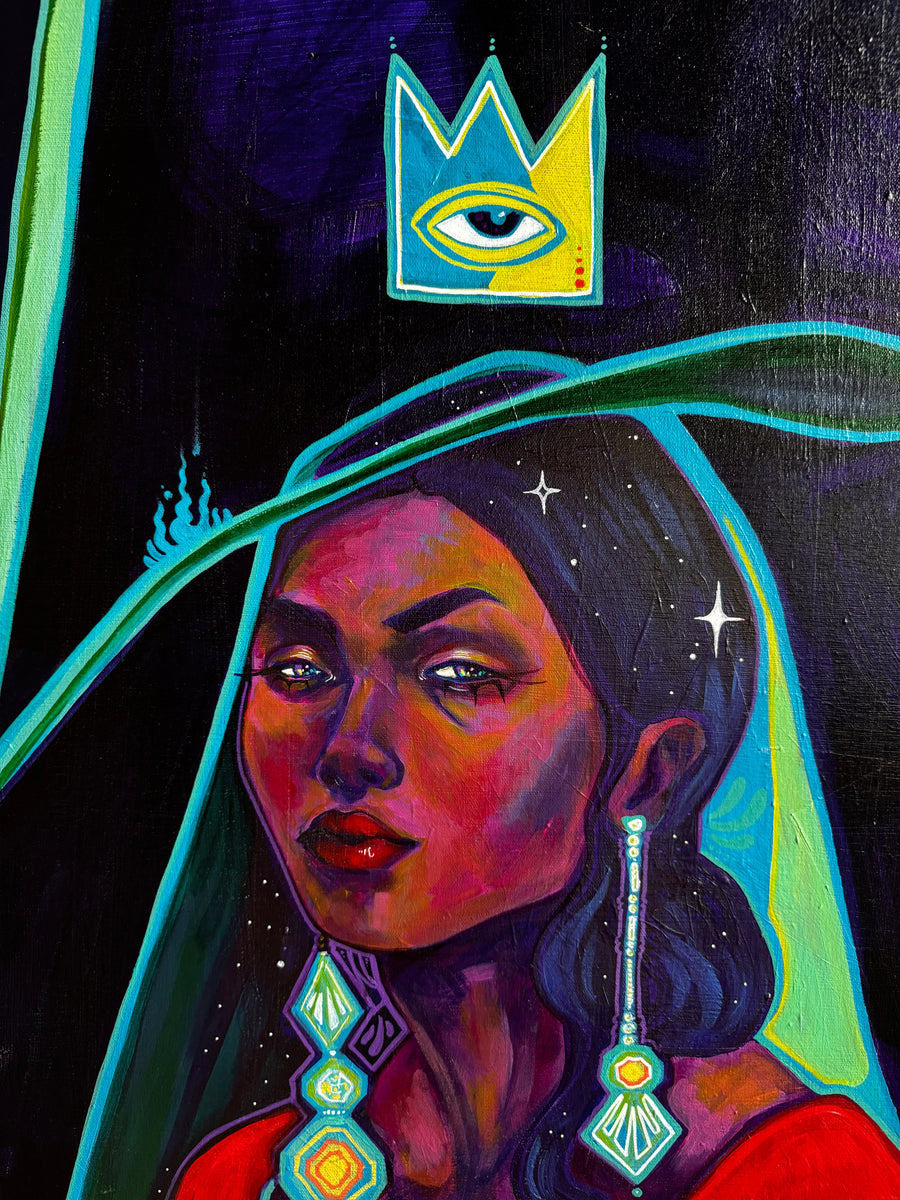 the-mystic-original-acrylic-painting-spooky-girl