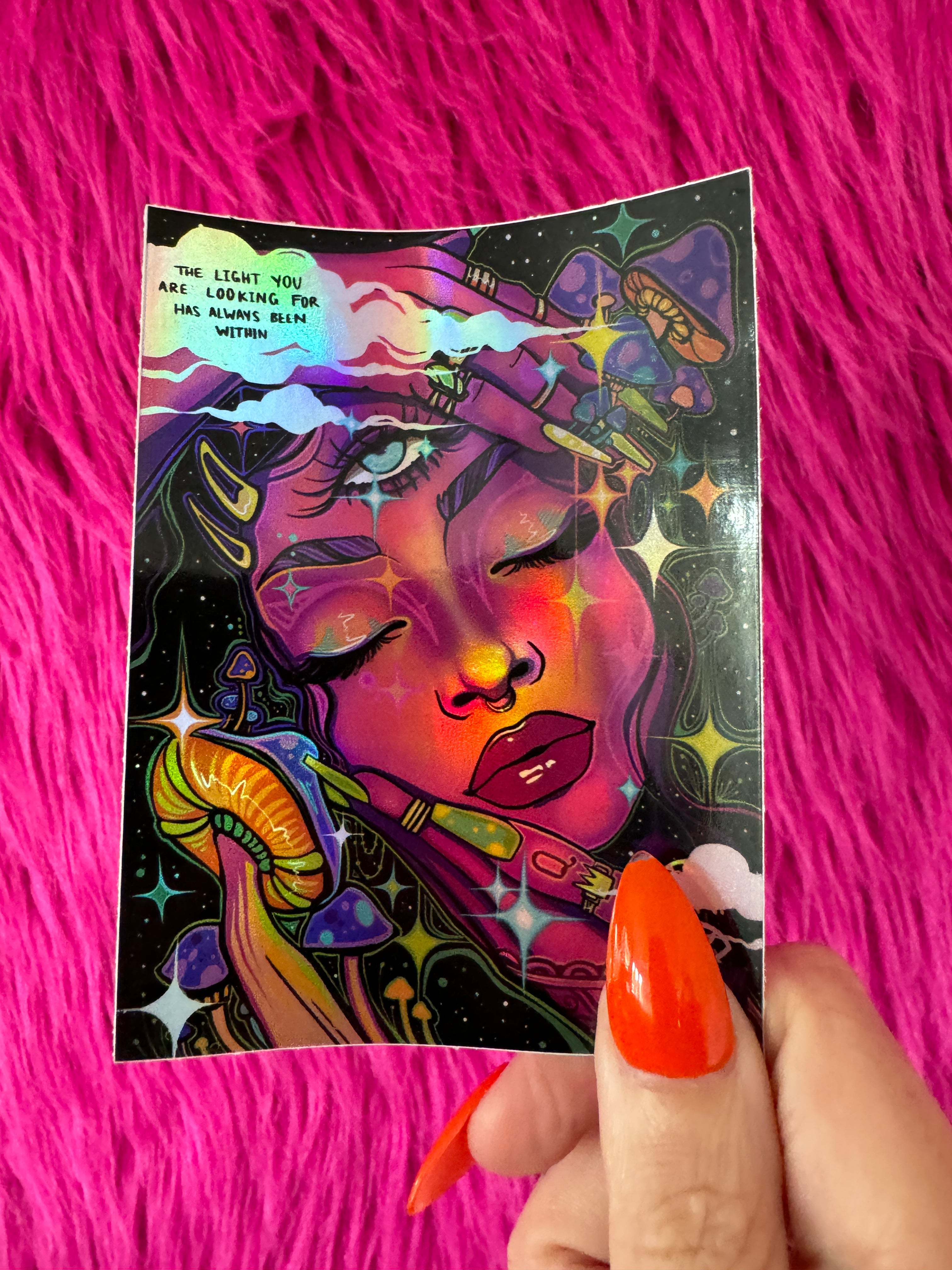 Light Within| 4x3" Holographic Sticker