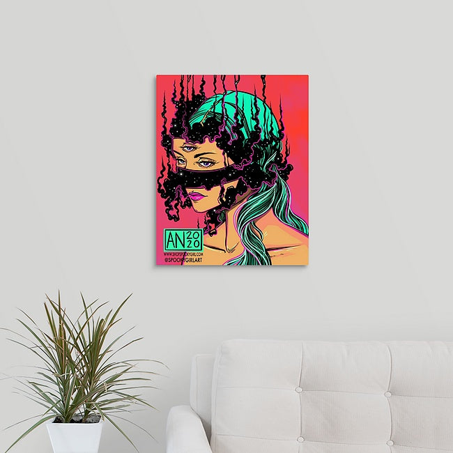 In My Head Large Canvas Print