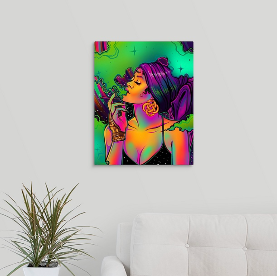 Cosmic Queen 16x20" Gallery Wrapped Canvas Print
