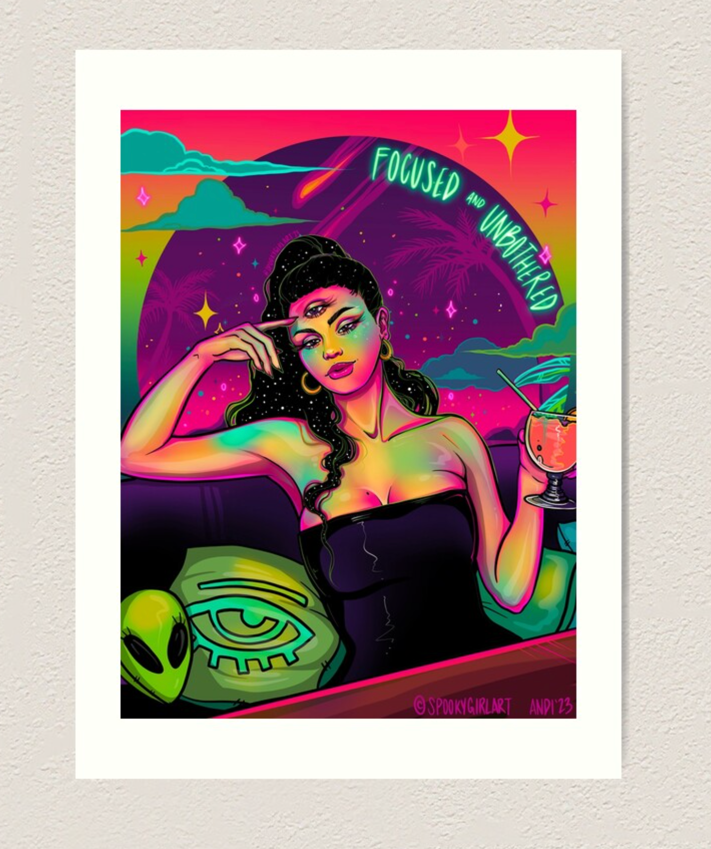 Focused & Unbothered Selena Poster Print