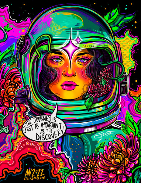 Psychonaut Poster Print - Spooky Girl Art